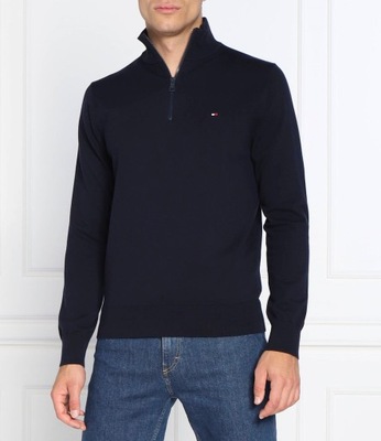 Sweter ZIP Tommy Hilfiger Granatowy r. M