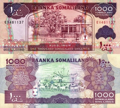 # SOMALILAND - 1000 SHILLINGS - 2014 - P-20 - UNC