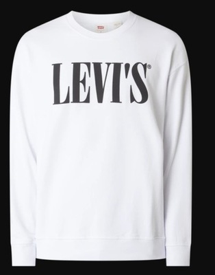 LEVI'S Bluza męska Relaxed Graphic Crewneck biała XL