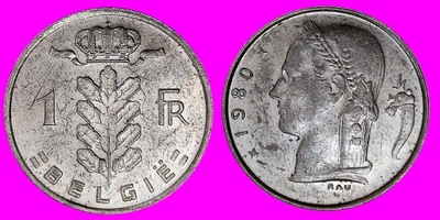 Belgia 1 frank 1980 / 351