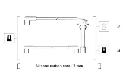 ПРОВОДА ЗАЖИГАНИЯ NISSAN MAGNETI MARELLI