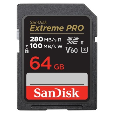 SanDisk SDXC EXTREME PRO 64 GB 280/100 MB/s