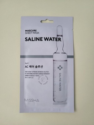 MISSHA Maska w Płachcie Mascure SALINE WATER - ukojenie