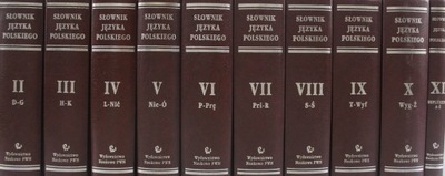 Słownik języka polskiego Tom II do XI reprint