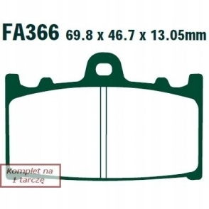 КОЛОДКИ ГАЛЬМІВНІ EBC FA366TT
