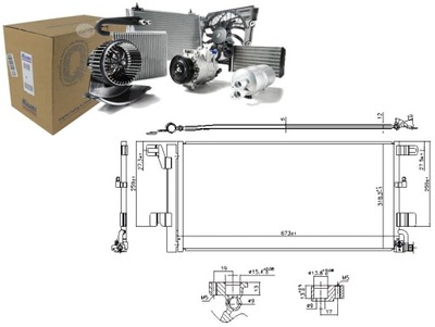 CONDENSADOR DE ACONDICIONADOR AUDI A4 ALLROAD B9 A4 B9 A5 A6 C8 A7 1.4-3.0DH  