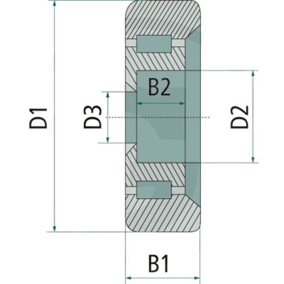 Rolka masztu TREX.PARTS do wózków widłowych Still i Linde