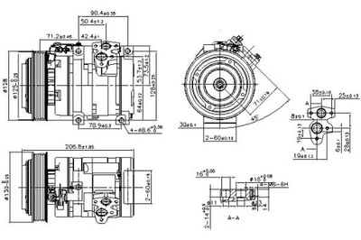 COMPRESOR DE ACONDICIONADOR GEELY NISSENS  