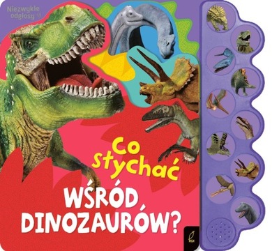 CO SŁYCHAĆ WŚRÓD DINOZAURÓW KSIĄŻECZKA DŹWIĘKOWA