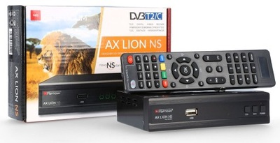 DEKODER TUNER DVB-T/T2 i DVB-C OPTICUM AX LION NS