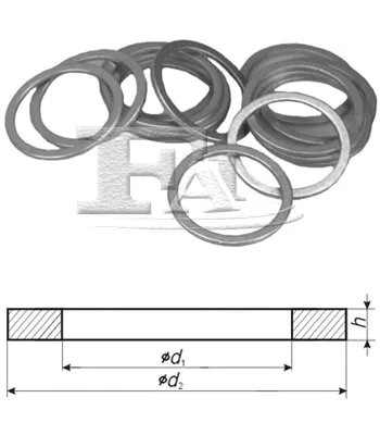 580.870.100/FIS ПІДКЛАДКА AL 18X24X1,5 /100SZT/