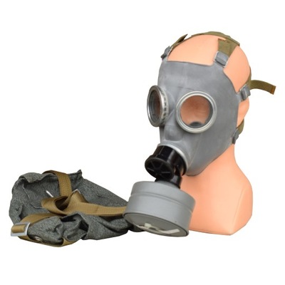 Maska wojskowa przeciwgazowa + filtr pgaz