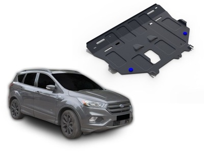 PROTECCIÓN DEL MOTOR CAJAS ACERO FORD KUGA 2016-19  