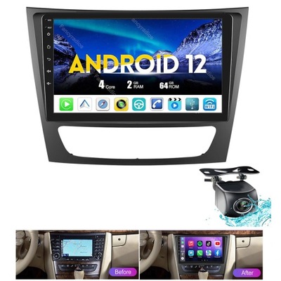 RADIO NAVEGACIÓN GPS MERCEDES W211 2002-10 WIFI BLUETOOTH USB 2GB 64GB  