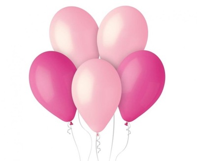 Balony Premium My Pink World - różowe, 12"/ 5 szt.