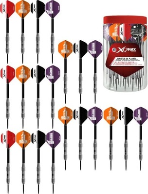 RZUTKI LOTKI DO GRY W DARTA METALOWE DART XQMAX 21 szt 23G