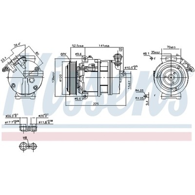 COMPRESOR ACONDICIONAMIENTO NISSENS 89397  