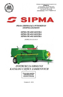 SIPMA PK 4000...4011 - instrukcja\/katalog (2015) фото