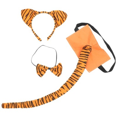 PLUSZOWA opaska na włosy ze zwierzęcym motywem opaska z tygrysem w kształ