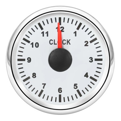 A 12 Hours Red Pointer Type Clock Gauge 52mm 