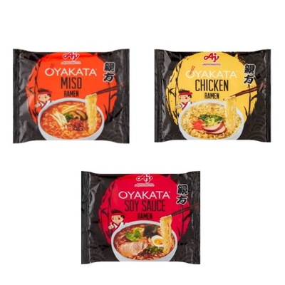 Zestaw zupek Oyakata Ramen 3 smaki zupka chińska