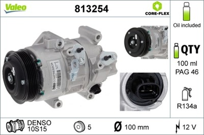 VALEO КОМПРЕСОР КОНДИЦІОНЕРА TOYOTA AVENSIS COROLLA VERSO 2.0D 04.03-03.09