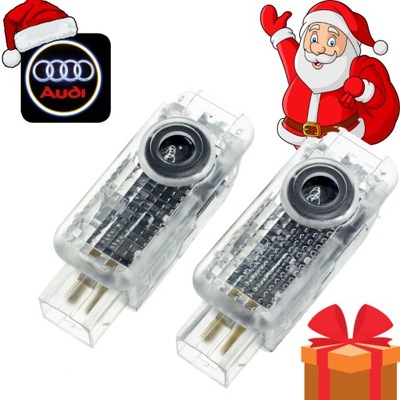 AUDI DIODO LUMINOSO LED LOGOTIPO PROYECTOR - A3 A4 A5 A6 A8 Q3 Q5 Q7 <--- ALTO CALIDAD  