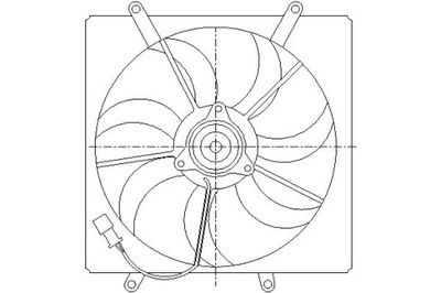 Nissens 85014 вентилятор, охлаждение двигателя фото №1