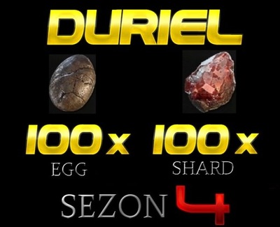 DIABLO 4 SEZON 4 100X EGG 100X SHARD DURIEL UBER LOOT REBORN ŁUPY NA NOWO