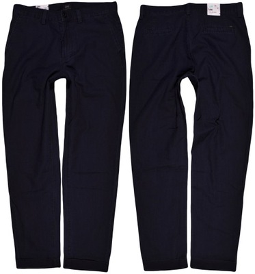LEE spodnie NAVY blue REGULAR CHINO _ W28 L33