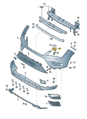 Кронштейн розпилювача фара seat ateca оригінальний номер фото №1