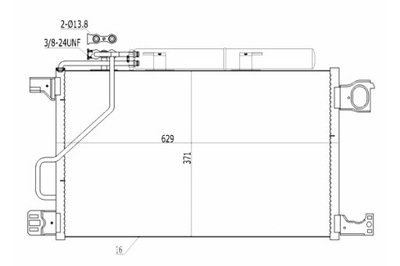 HART KONDENSATORIUS KONDENSATORIUS KONDICIONAVIMO DB C-CLASS W 203 00- 