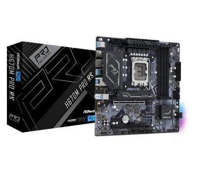 Płyta główna ASrock H670M Pro RS DDR4 micro ATX
