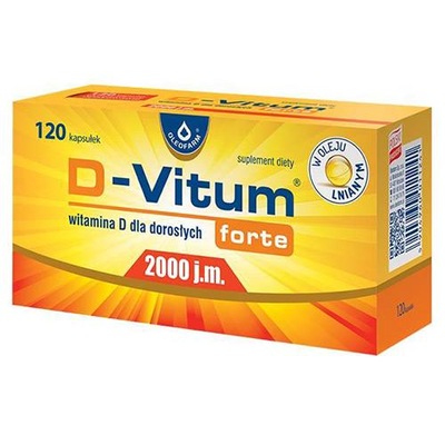 D-Vitum forte 2000 j.m. - 120 kapsułek