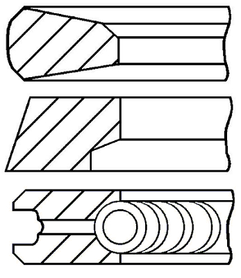 GOETZE GOETZE 08-123200-00 SET PIERSCIENI PISTON  