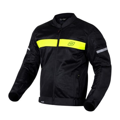 TEKSTYLNA CHAQUETA MOTOCICLETA OZONE DART BLACK/FLUO AMARRILLO CZARNA/FLUO 9XL  