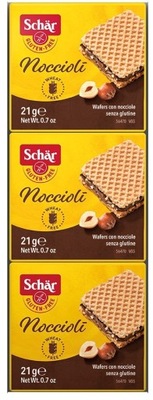 Wafelki orzechowe bez glutenu Noccioli SCHAR