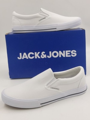 Męskie trampki wsuwane białe Jack & Jones R.45 JA7S