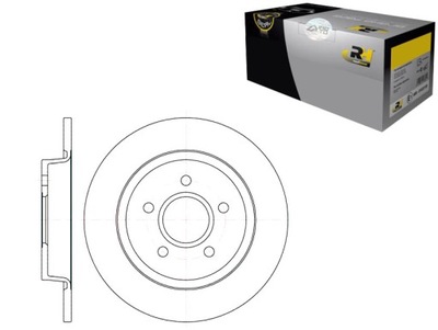 Тормозные диски тормозные 2szt 280x11 p 5-otw ford focus c- фото №1