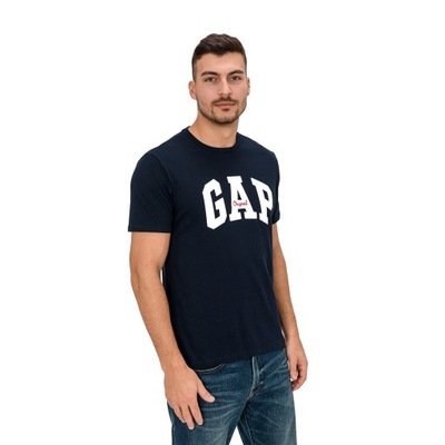 Pánske tričko GAP Logo Original Tee blue navy L
