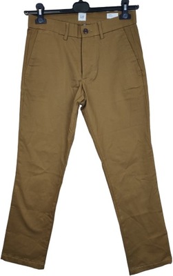 GAP SPODNIE PROSTE Khaki Straight W28 L30