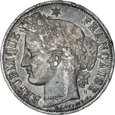 Moneta, Francja, Cérès, 5 Francs, 1849, Paris, Mai