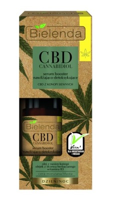 CBD Cananbidiol Serum booster nawil.-detoks. z CBD z konopi siewnych c. mie