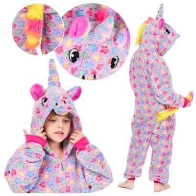 Piżama dziecięca JEDNOROŻEC kigurumi onesie 120cm jednoczęściowa kombinezon