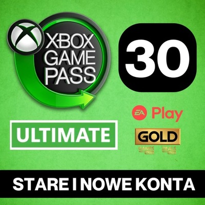 XBOX GAME PASS ULTIMATE 30DNI STARE,NOWE KONTA VPN