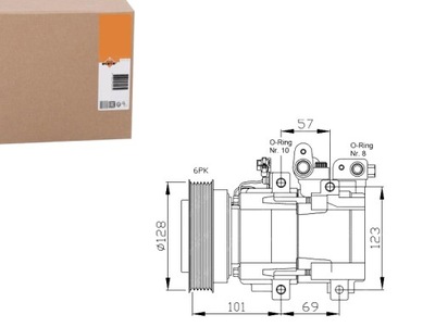 КОМПРЕСОР КОНДИЦІОНЕРА NRF 9770126300 977013A480 9