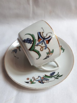 Filiżanka Art Deco 20-te Czechosłowacja porcelana