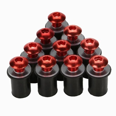 10pcs/Set Kit Motorcycle 5mm Metric Rubber We 