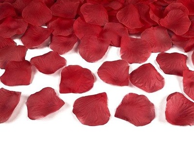 Płatki róż w woreczku - czerwone, 500 szt.