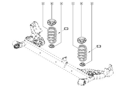 Пружина dacia logan задняя фото №1